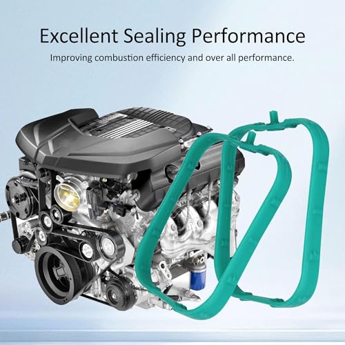 Image of Engine Intake Manifold Gasket Runner Seals Fit for Chevy GMC Cadillac Vehicles for 2014-Newer LT Based Engines 5.3L 6.2L LT1 LT2 L83 L86 L84 L87 L82 L8B Replace 12626354 MS19945 MS 97402 8PCS