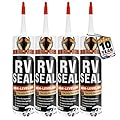 BEEST RV Roof Sealant (Non-Leveling) - Lap Sealant for RV Roof, Windows, Skylight, Campers - Waterproof Caulking Sealer for Vertical Surface - Elastomeric Caulk Sealer for Camper & Trailer (Pack 4)