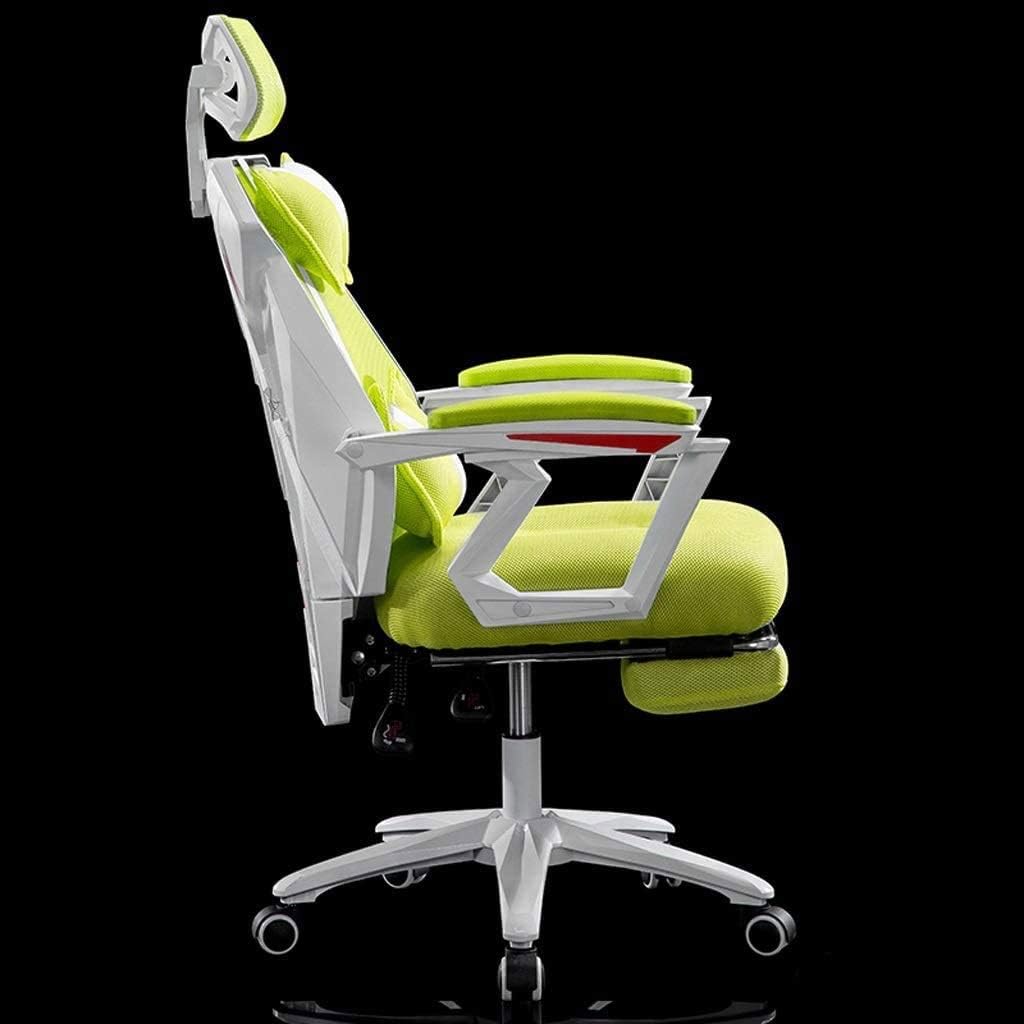 Office Chair Computer Chair Home Mesh Seat Reclining Swivel Chair Leisure Chair Game Gaming Chair (Color : C)