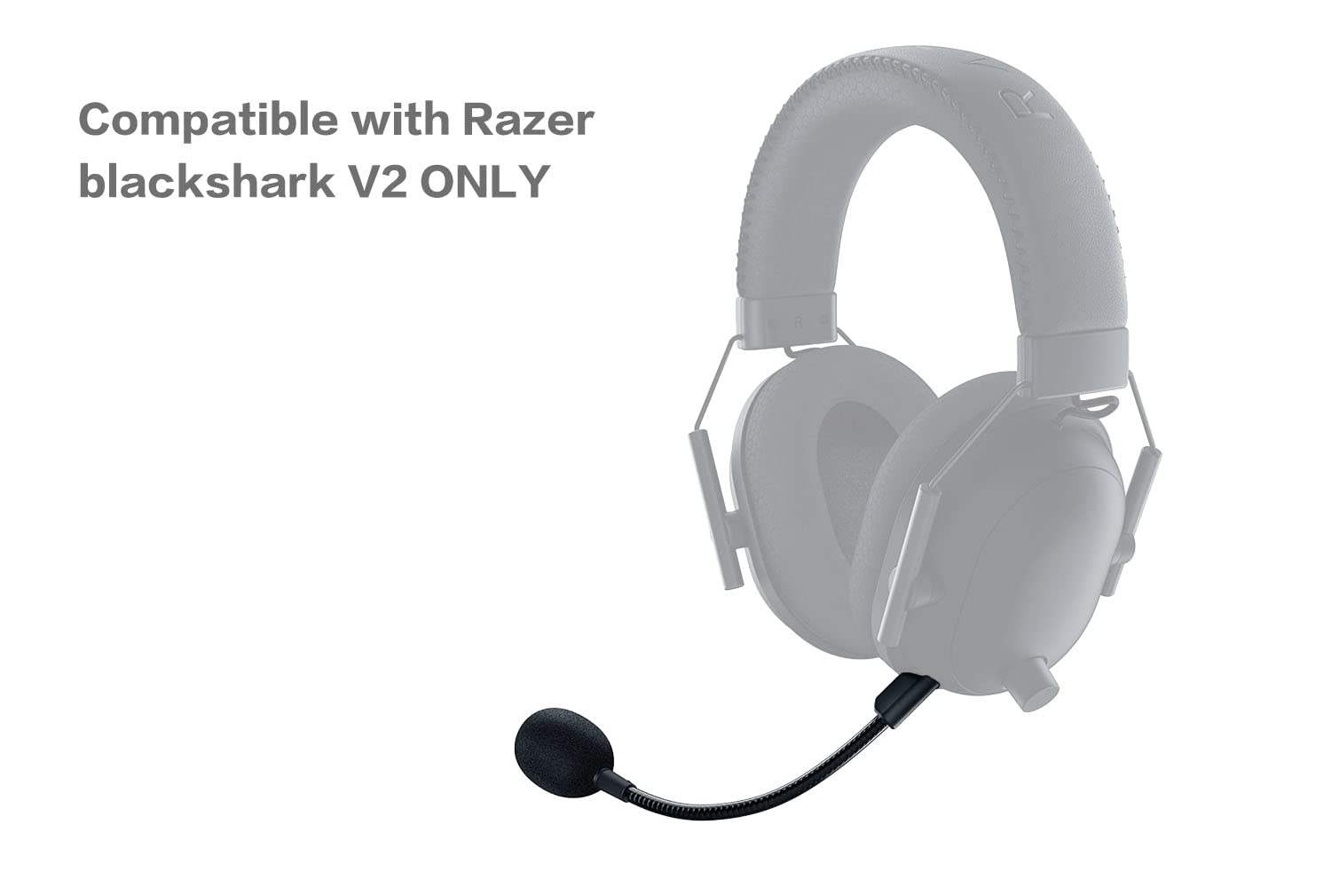 Micrófono de juego de repuesto para auriculares Razer BlackShark V2, V2 SE en PS4, PS5, Xbox One, PC, micrófono desmontable de 3.5 mm