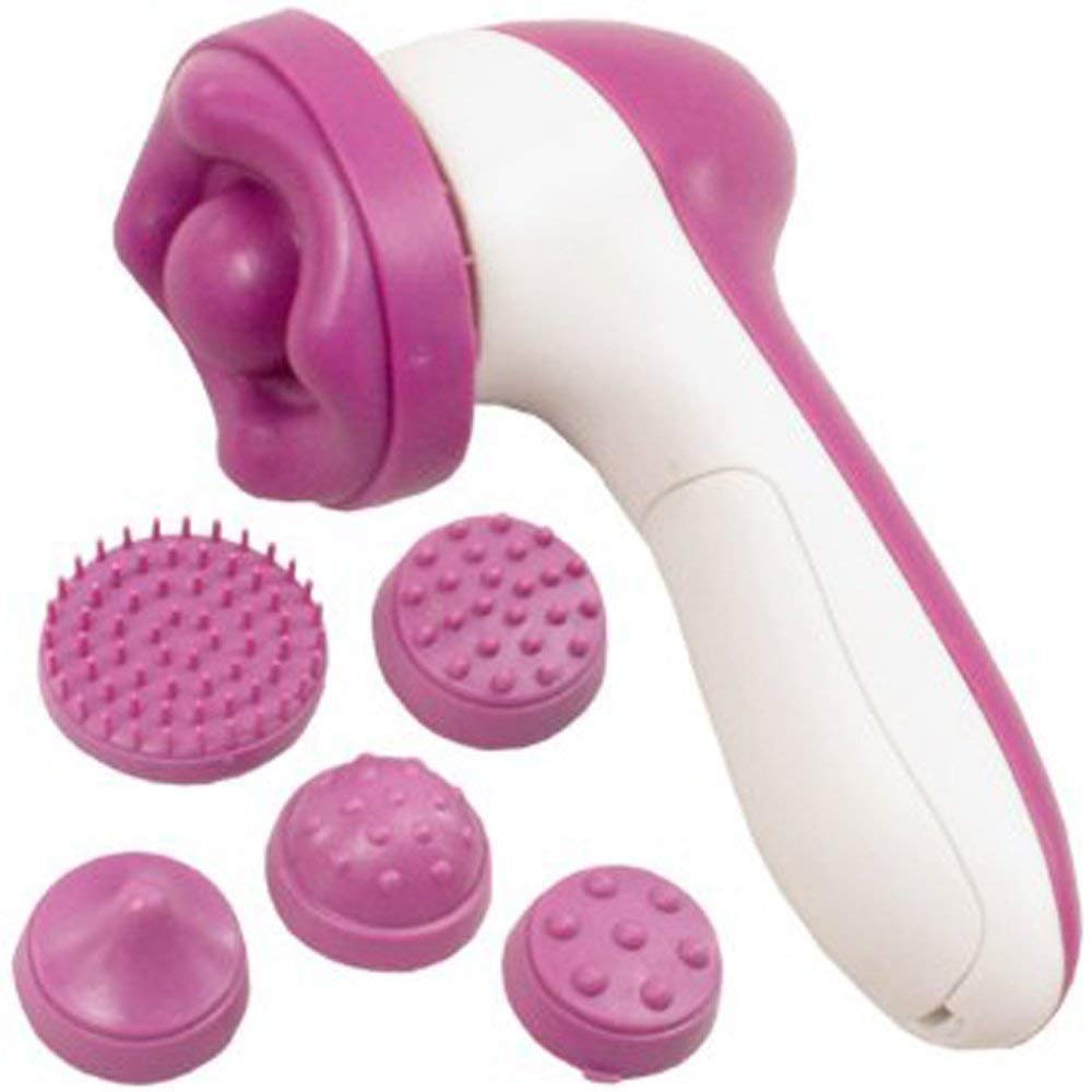 Swarim 6 in 1 Beauty Face Vibrator Massager Tool - Super Cleansing System, Skin Care, Stress Buster, Relaxer