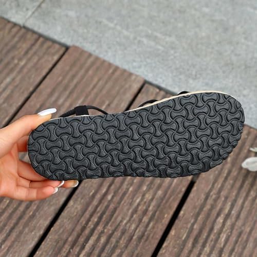 Nu-pieds femme plateforme compensée et pantoufles légères style running - 5