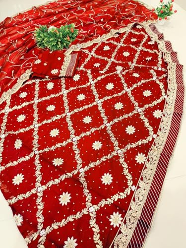 Image of SHYAMLATA Heavy Embroidery Work Semi Stitched Shimmer Silk Designer Rajputi Poshak For Women Rajasthani Lehenga Choli