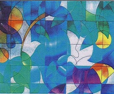 Película para ventana decorativa Dove 36" x 28"