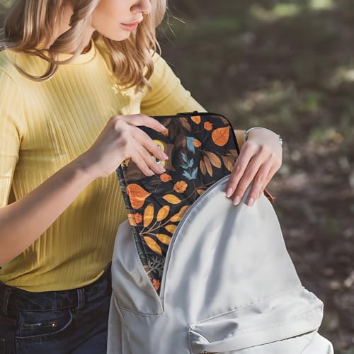 Funda para portátil 13-14 pulgadas con diseño búhos de otoño miniatura 6
