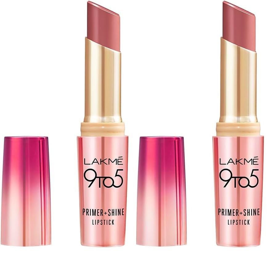 Image of Lakme 9to5 P+S Lipstick SM1 Blush Mauve (Pack of 2)