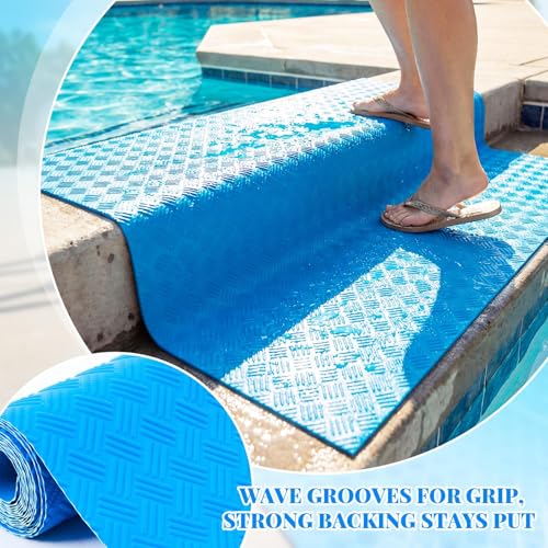 Miniatura 6 de Lysjoy Tapete Para Escalera De Piscina,90x23cm Alfombra Antideslizante Piscina, Protector Escalera Para Piscinas, Pool Ladder Mat Compatible Con Intex,Bestway Escalera A
