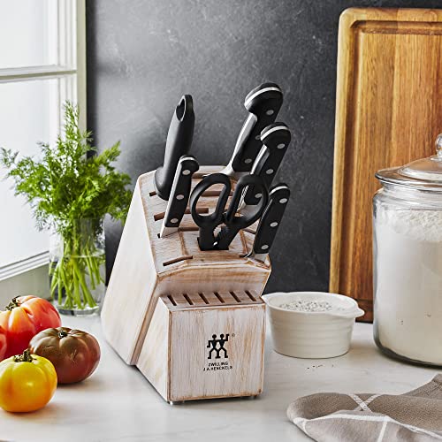 Image of ZWILLING Pro 7-pc Knife Block Set - Rustic White