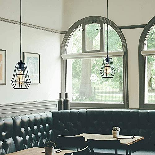 Lámpara de techo vintage E27 para iluminar comedores rústicos y cafeterías modernas 3
