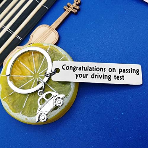 New Driver Gift Keyring Congratulations on Passing Your Driving Test Keychain Driving License Gift Congratulation Gifts for Driving Test Passer Husband Boyfriend Friends Daughter Son Student Gifts