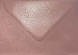 Sobres de color rosa perla de 133 mm x 184 mm, ideales para tarjetas de felicitación, invitaciones de boda, manualidades, negocios y oficina, paquete de 50 sobres (color rosa perla)