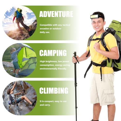 Linterna Frontal LED Recargable VICASKY Resistente a Golpes y Ligera para Camping 3