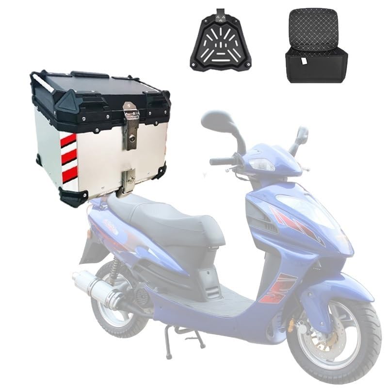 Boîte De Rangement À Double Clé moto 55L étanche avec système anti-poussière