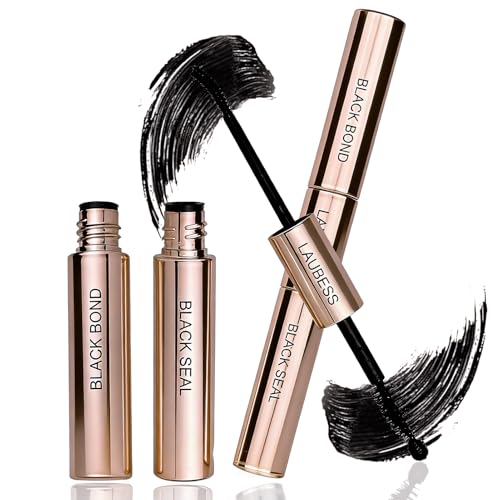 Image of Lash Bond and Seal Lash Glue Waterproof LAUBESS 2-IN-1 Cluster Lash Glue for Eyelash Clusters 72H 10ml (Black /Black)