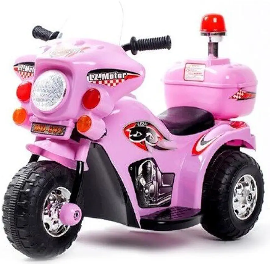 Triciclo Elétrico Infantil Moto Elétrica Infantil Bz Cycle Rosa Barzi Motors