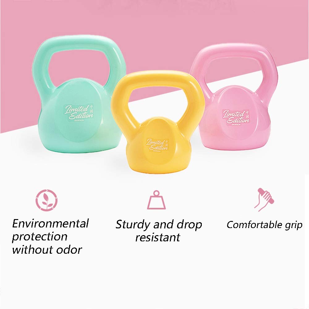 Kettlebells HUAHUA Weiblich Home Fitness, Sichere Und Umweltfreundliche Kunststoffe, Fitness, Bodybuilding Ausrüstung, 2,5kg, 7,5kg (Size : 2.5kg)
