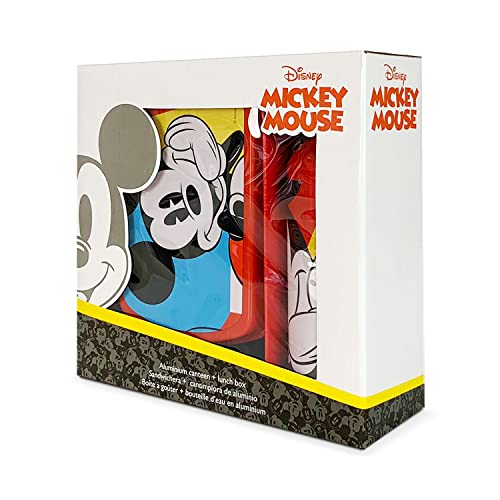 Set pranzo Mickey Mouse léger et étanche avec gourde de 500 ml - 4