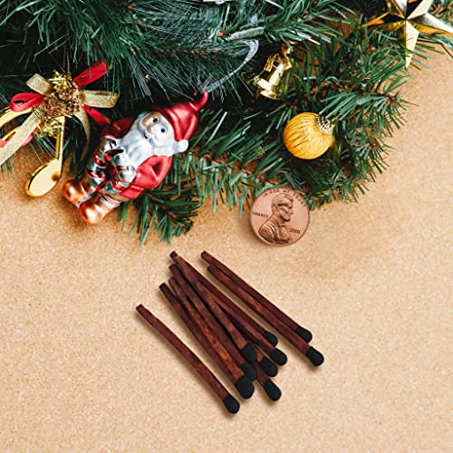 234 brown stick black tip espresso style safety matches  100 artisan bulk matchsticks with adhesive strikers by thankful greetings  unique candle lighting for your home gifts amp events