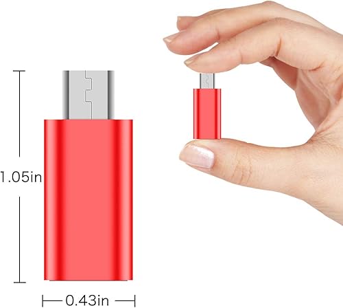 Vista 17 de JXMOX Adaptador USB C a Micro USB, (paquete de 4) tipo C hembra a micro USB macho, conector de conversión compatible con sincronización de datos