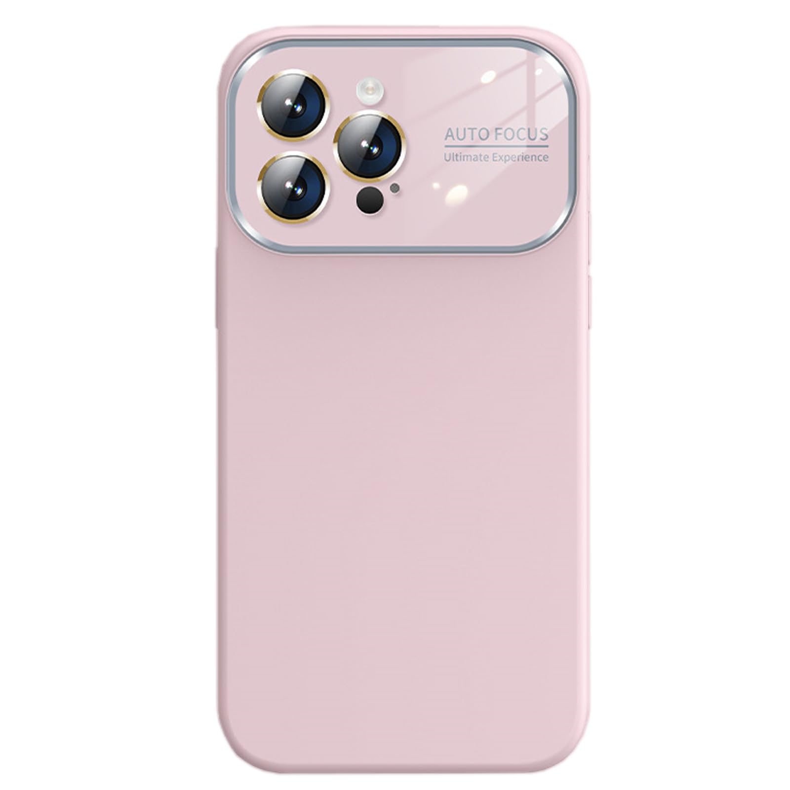 LXURY Ultra cienkie etui do iPhone'a 15 Pro Max/15 Pro/15 Plus/15, miękkie etui premium z okienkiem ochronnym aparatu, oryginalne etui z płynnego silikonu, różowe, 15 6,1"