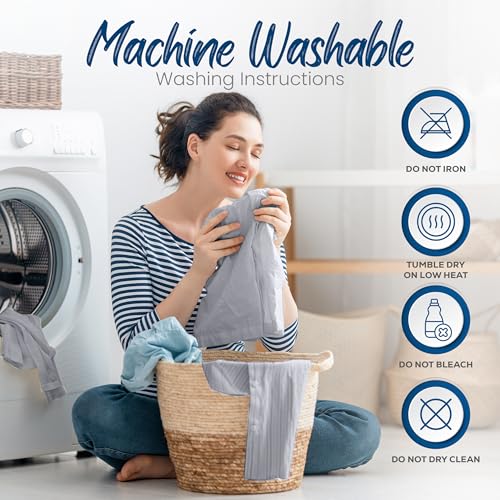 Image of Utopia Bedding Premium 100% Waterproof Pillow Protectors with Zipper King Size (Set of 4), Bed Bug and Dust Mite Proof Zippered Pillow Covers, Pillow Encasement Cases, Gray