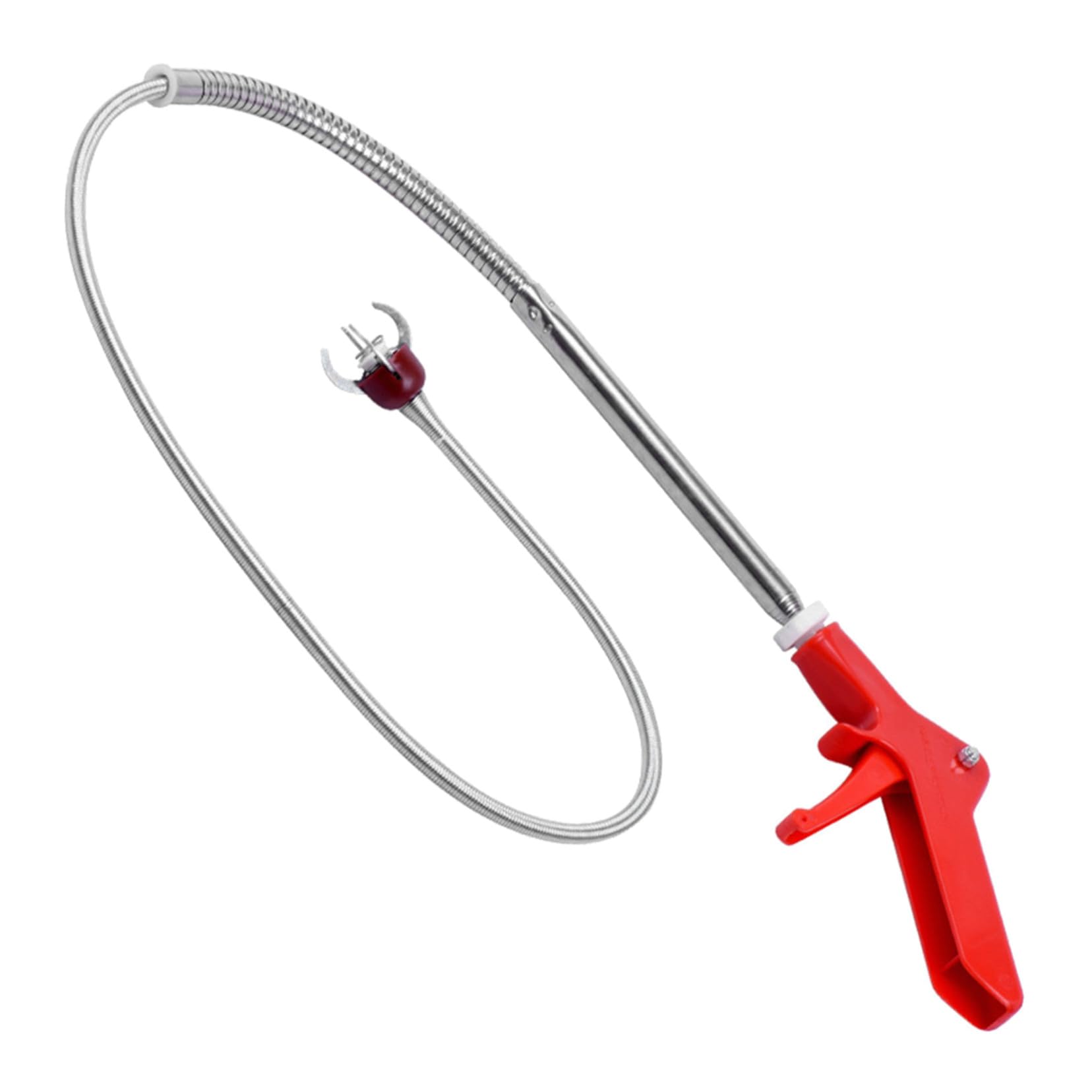 Outil de Débouchage Tuyaux Tige Flexible à Quatre Griffes Nettoyeur Canalisation Cheveux Crochet Pratique pour Salle de Bain Wc et Évier pour Éliminer les Bouchons