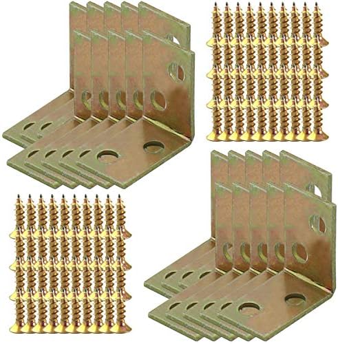 20 Staffe Angolari In Ferro Zincato 90° Con Viti - Rinforzo Per Mobili Fai Da Te - Foto 8