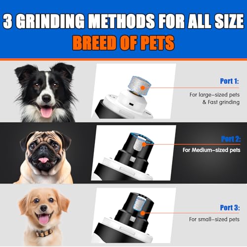 Image of VIWIK Dog Nail Trimmers with Light, Cat Dog Nail Clippers, Dog Nail Grinder Quiet for Large Medium Small Dogs Paw & Cats Claw, Electric 2-Speed Pet Toenail Grooming Supplies, Gifts for Dog Lovers.