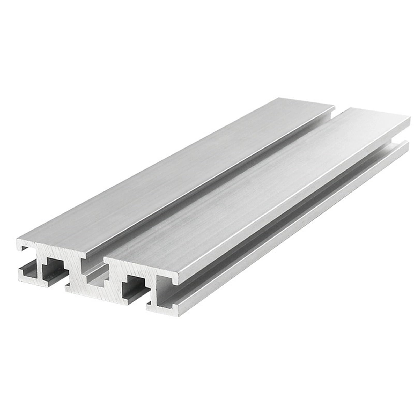 Telaio in estrusione di alluminio 1560T, profilo guida lineare anodizzato argento 15x60mm for struttura di recinzioni industriali Quadro(750mm 29.53" long)