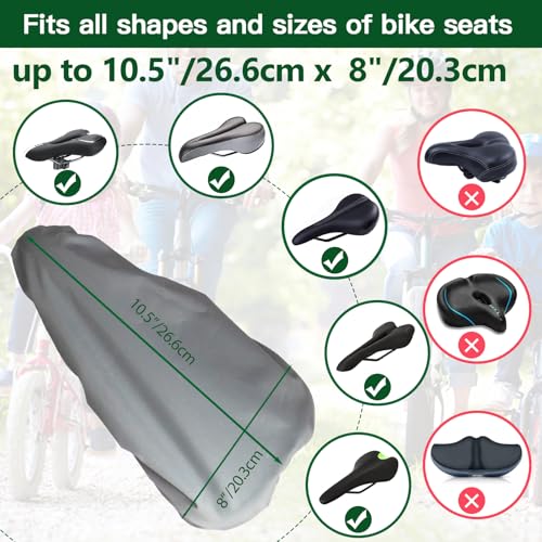 Image of Waterproof Seat Bicycle Covers for Multiple Bicycles and E-Bikes Heavy Duty Rain Cover Durable Outdoor Protection Unisex Bicycle Seat Cushion Protectors
