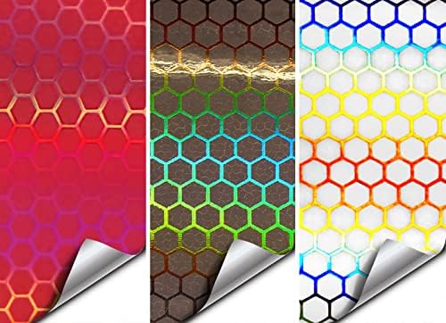 Amazon.com: VViViD Micro Bio HEX+ Air-Tint Clear, Smoke & Red Headlight ...