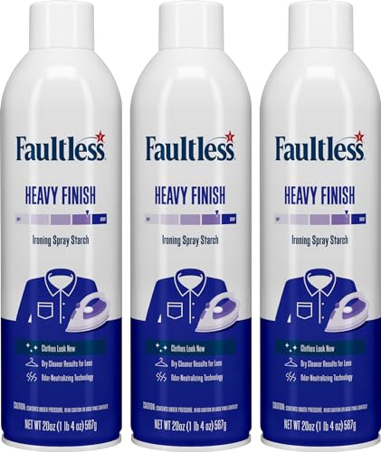 Comparison: Best Spray Starch For Stiffening 11 Faultless Heavy Spray Starch 20 oz Cans (3 Pack)