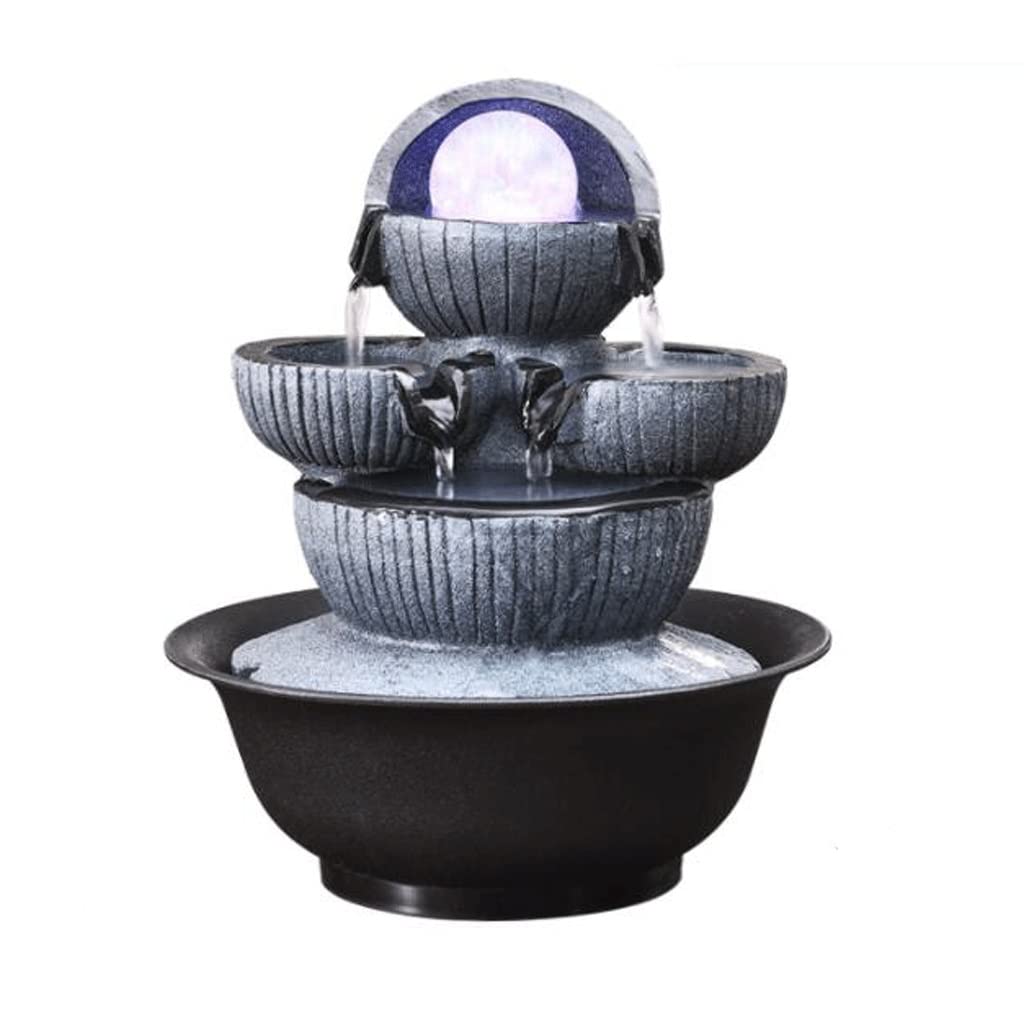 Fontaine de table lotus lumineuse LED idee cadeau ideale bien etre et decoration zen