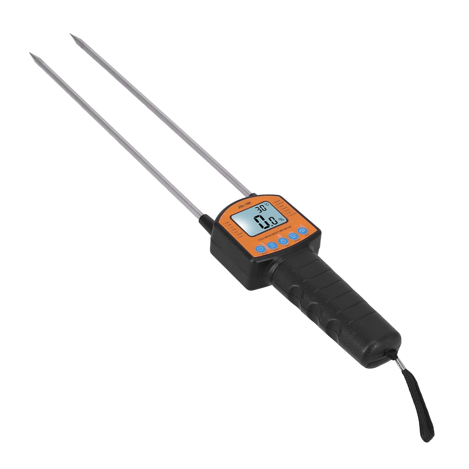 Messgerät, Bodenmessgerät, Pflanzenmessgerät, 4-stelliges LCD-Display mit Hintergrundbeleuchtung, tragbares, sofort ablesbares Luftfeuchtigkeitsmesswerkzeug für Pflanzen im