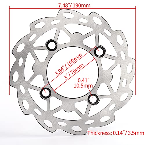 Rear Brake Disc Rotor 190Mm Replacement For 70 110Cc 125Cc Ssr Sdg Taotao Coolster Pit Dirt Bike #TOP1