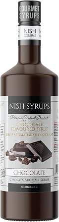 Nish Chocolate, Strawberry, White Chocolate Flavored Syrup Set of 3 (3x700 ml)
