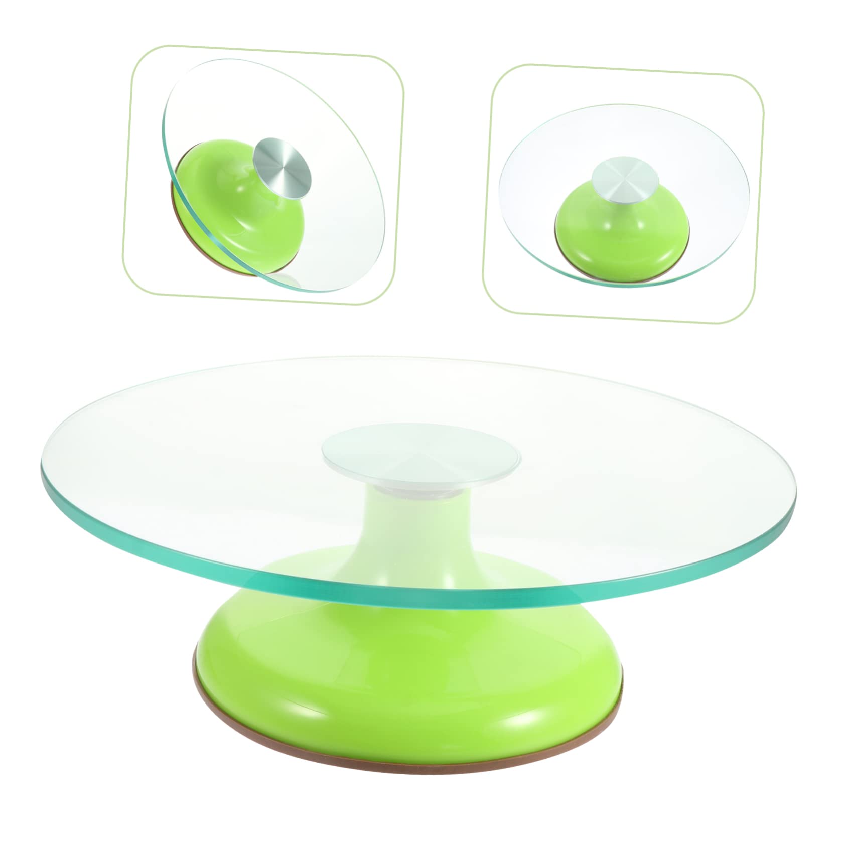 Ciieeo Mesa Giratoria Tartas Plato Giratorio Decorar Herramienta Hornear Profesional