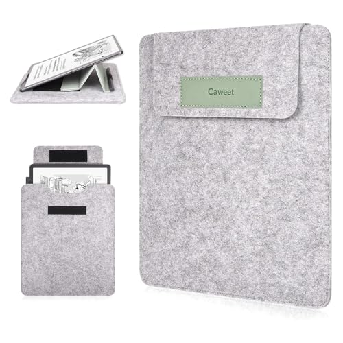 Caweet Protective Sleeve Case for 11” Kindle Scribe – Fits Colorsoft 1st Gen & 3rd Gen 2025 Release, Premium PU Leather with Foldable Stand, Green