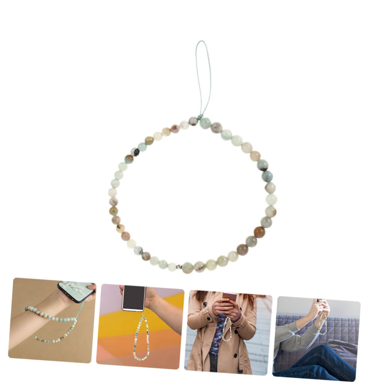 Artibetter Cadena De Teléfono Móvil De Ágata Cadena Para Colgar Llaves Cordón Para Teléfono Cordones Para Teléfonos Móviles Cuerdas Para Colgar Celulares Cuentas De Ágata