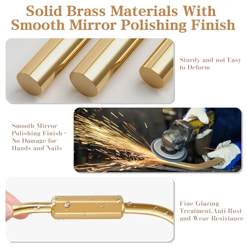 Image of Muitcdo Brass Key Rings Bulk, Key Chain Organizer Holder for Men Women with Secure Screw Locking