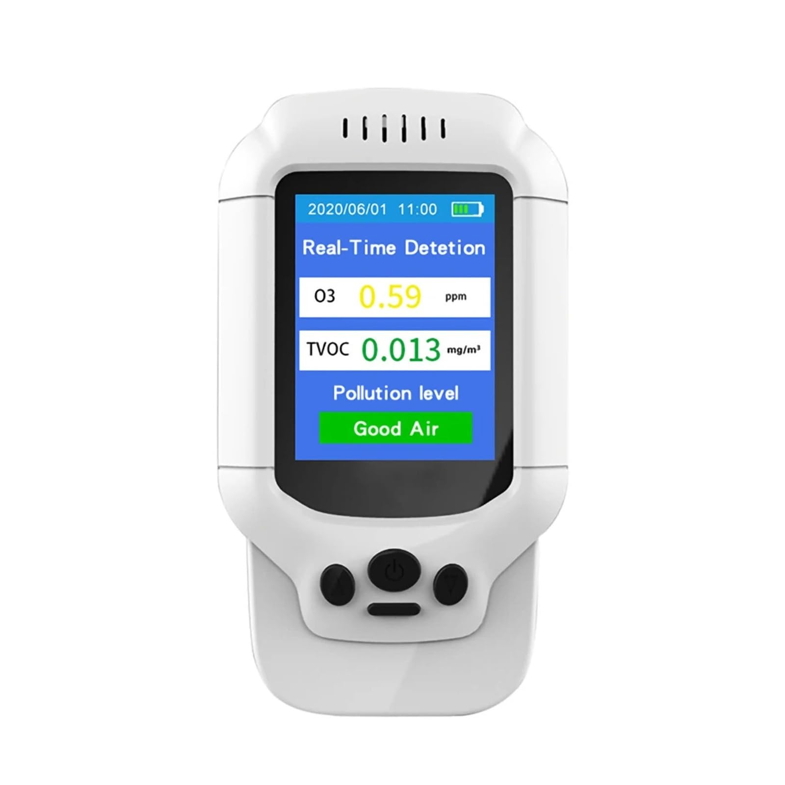 Détecteur de gaz Portable DM502 (O3) avec Plage de Mesure de 0 à 50 ppm, analyseur de gaz Multiples (TVOC, PM2.5) for Le Travail et la Maison. Surveillance Rapide