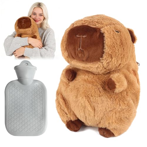 Capybara Wärm flascheCapybara Plüsch tier Eingebaute Wärm flascheWarme HändeWärmer Bauch