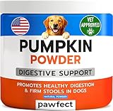 PAWFECTCHEW Pumpkin Powder for Dogs - High Fiber for Dogs Stool Softener - Treat Diarrhea, Constipation, Upset Stomach, Food Sensitivity - Made in USA - 7.4 oz Pumpkin Powder