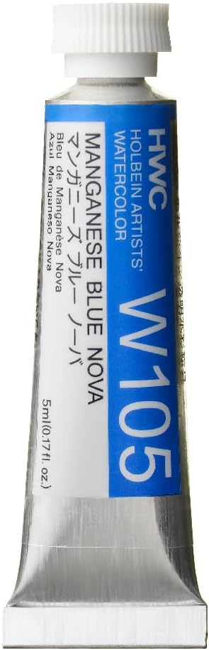 Holbein Watercolour : 5ml Tube MANGANESE BLUE NOVA