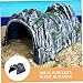 Kisangel 4pcs Plastic Railway Mountain Tunnel Model Realistic Simulation Tunnels for Model Trains and Easy to Clean Scenery Accessories for Railway Layouts
