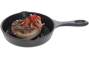 Norpro 6.75 Inch Pre-Seasoned Cast Iron Small Grill Pan