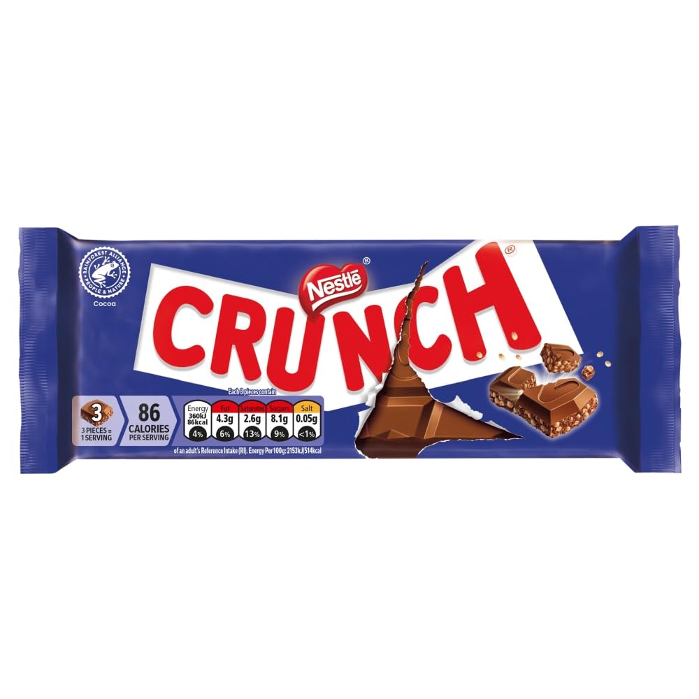 Nestle Crunch Bar Milk Chocolate 100g