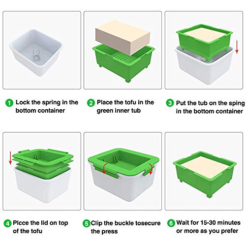 Tofu Press Tofu Presser Drainer Gadget for Easily Remove Water from Tofu for More Palatable,Safe