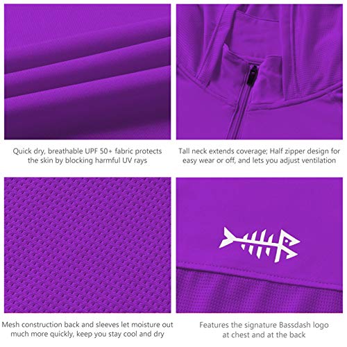 BASSDASH Women’s UPF 50+ Performance Hoodie Long Sleeve UV Fishing Hiking Shirt3