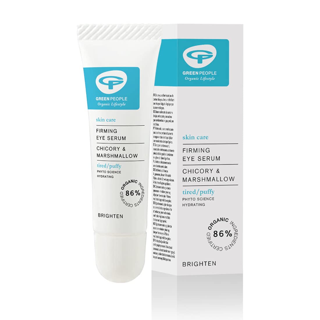 Green People - Firming Vitamin C Eye Serum - Natural & Organic, For Sensitive Skin - Paraben & Alcohol Free Skincare - Non-Sticky, Cruelty Free & Vegan, 10ml